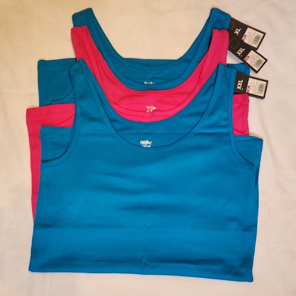 Mossimo Women's Tank Tops - Blue and Pink
